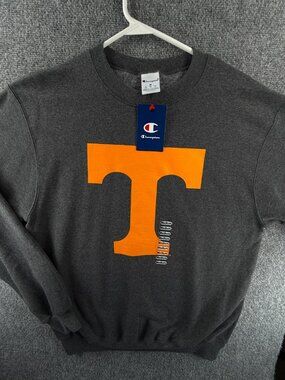 NWT Champion Tennessee Volunteers Orange Gray Sweatshirt Medium Adult Fleece